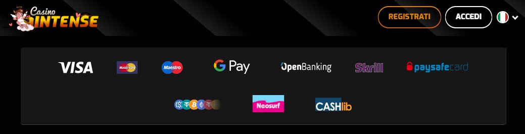 Effettua depositi e prelievi rapidi con tutti i metodi disponibili